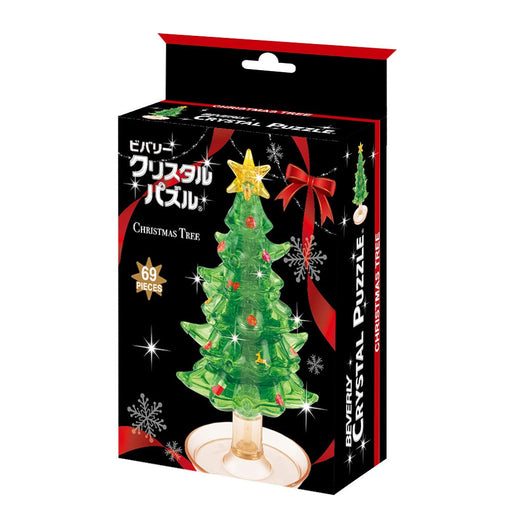 Beverly 3D Crystal Puzzle Christmas Tree 69 Piece 50288 Clear Plastic Puzzle NEW_1