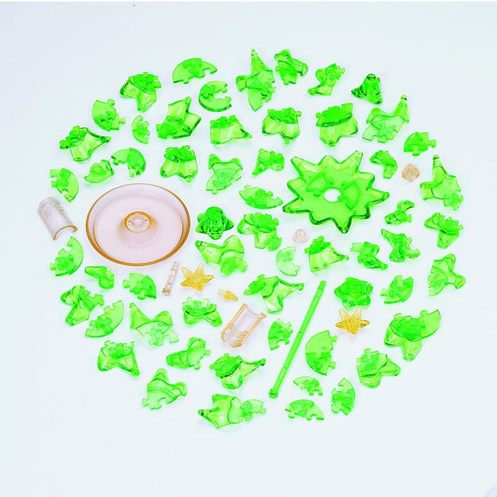 Beverly 3D Crystal Puzzle Christmas Tree 69 Piece 50288 Clear Plastic Puzzle NEW_3