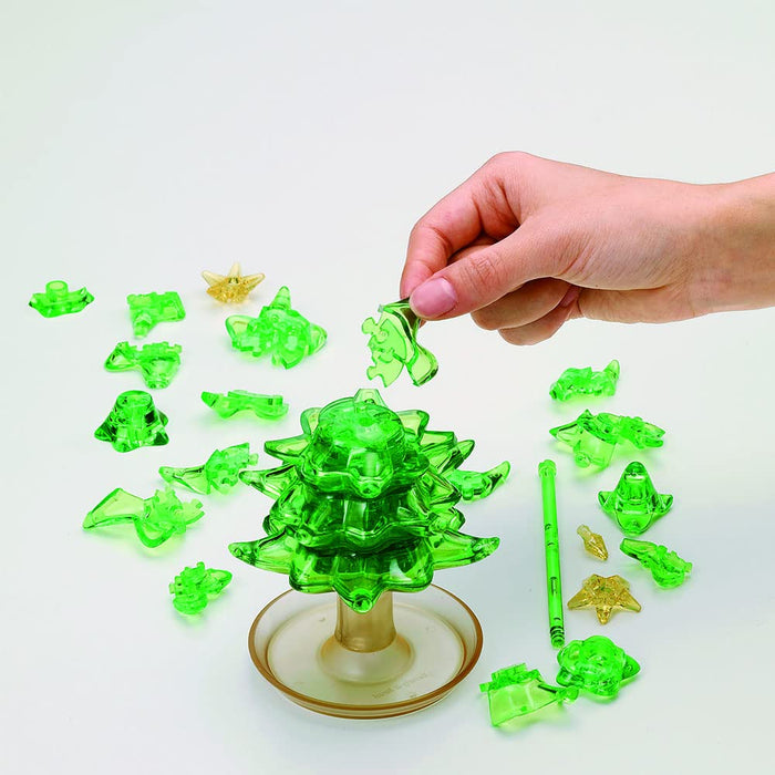 Beverly 3D Crystal Puzzle Christmas Tree 69 Piece 50288 Clear Plastic Puzzle NEW_4