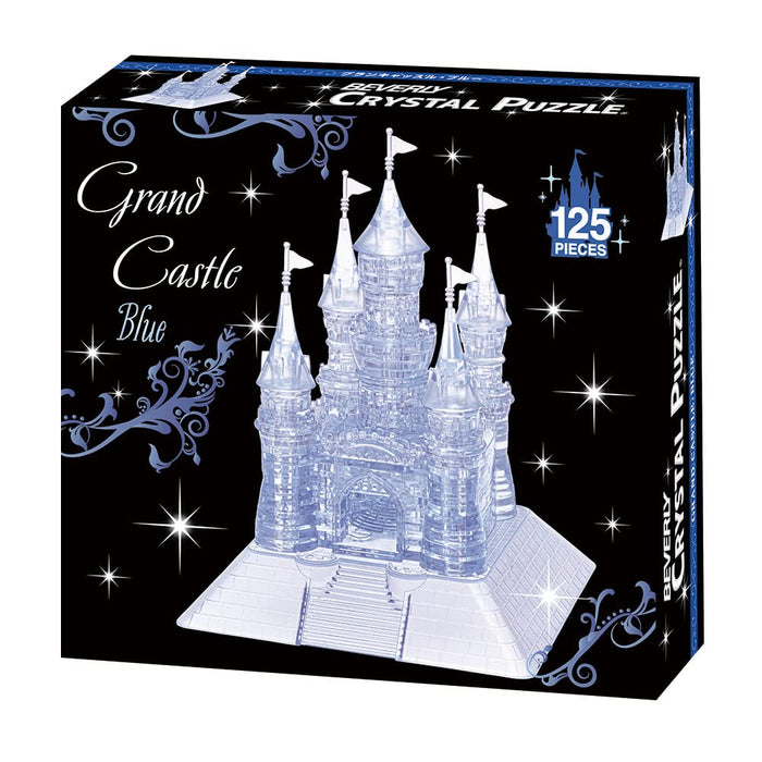 Beverly 3D Crystal Puzzle Grand Castle Blue 125 Piece 50291 PVC Architecture NEW_2