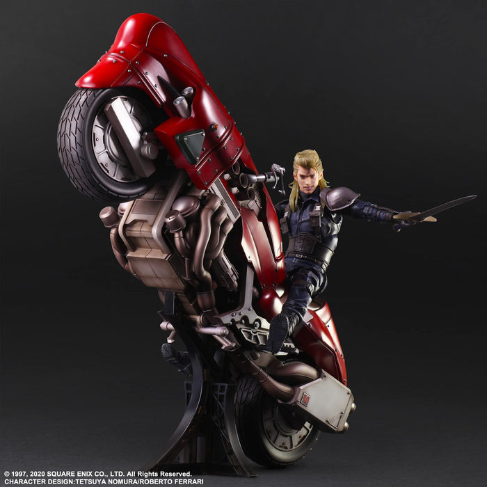 Square Enix Final Fantasy VII Remake PLAY ARTS Kai Roche & Motorcycle Figure NEW_4