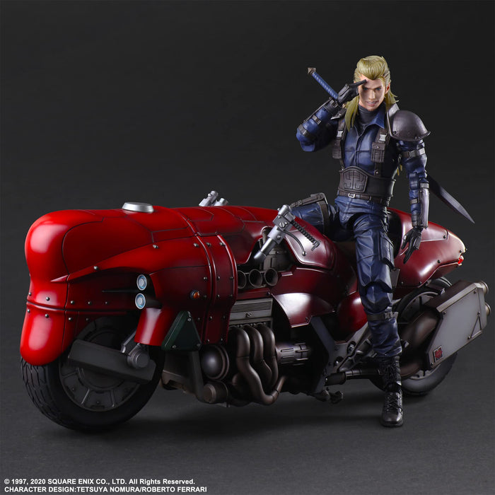 Square Enix Final Fantasy VII Remake PLAY ARTS Kai Roche & Motorcycle Figure NEW_6