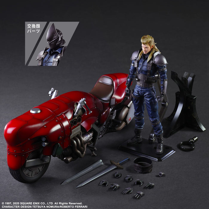 Square Enix Final Fantasy VII Remake PLAY ARTS Kai Roche & Motorcycle Figure NEW_7