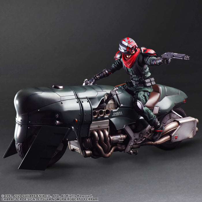 FF7R Shinra Elite Security Officer Motorcycle Action Figure PLAY ARTS Kai NEW_4