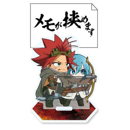 Groove Garage Rustic Bisque Memo Stand Bisco & Milo Acrylic W78mmxH89mm NEW_1