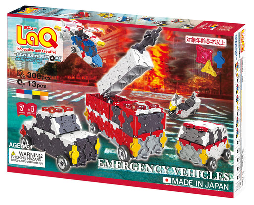 Yoshiritsu LaQ Hamacron Constructor Emergency Vehicle Red 313 pieces L007803 NEW_1