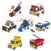 Yoshiritsu LaQ Hamacron Constructor Emergency Vehicle Red 313 pieces L007803 NEW_3