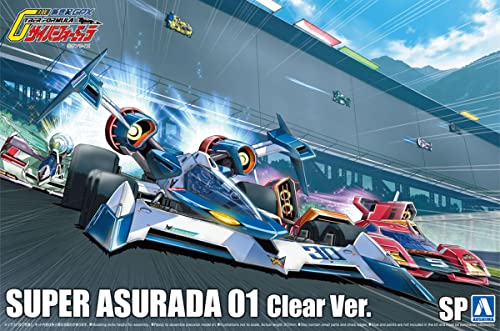 AOSHIMA 1/24 Future GPX Cyber Formula SP Super Asurada 01 Clear Ver. Model Kit_5