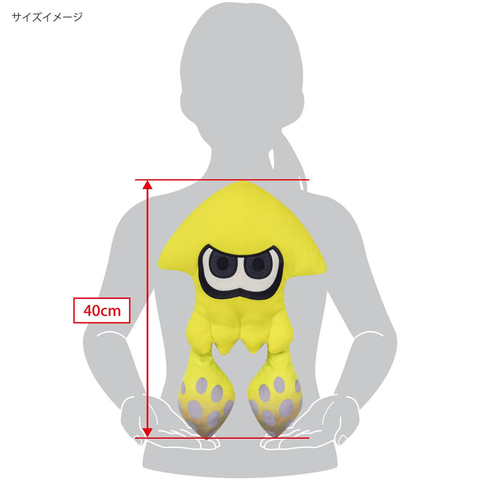 Sanei Boeki Splatoon 3 ALL STAR COLLECTION Yellow Squid Plush Doll M 40cm SP36_4