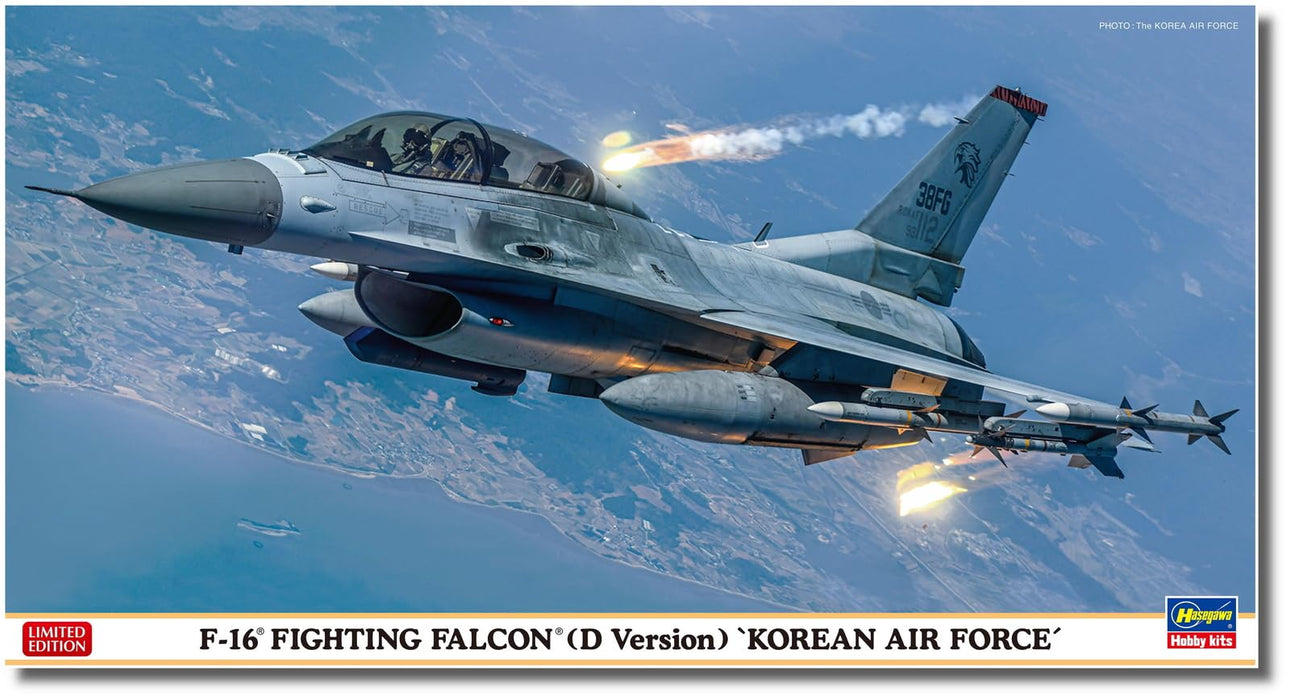 Hasegawa 07512 Fighting Falcon D Version Korean Air Force F-16 Fighter kit 1/48_1