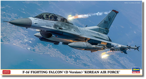 Hasegawa 07512 Fighting Falcon D Version Korean Air Force F-16 Fighter kit 1/48_1