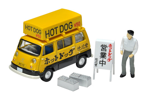 TOMICA LIMITED VINTAGE 1/64 LV-201a SUBARU SAMBAR Hot Dog VAN w/Figure 321446_1
