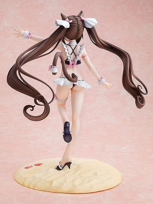 KDcolle Nekopara Chocola Maid Swimsuit Ver. 1/7 Plastic Figure KK14051 Kadokawa_5
