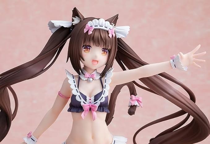 KDcolle Nekopara Chocola Maid Swimsuit Ver. 1/7 Plastic Figure KK14051 Kadokawa_7