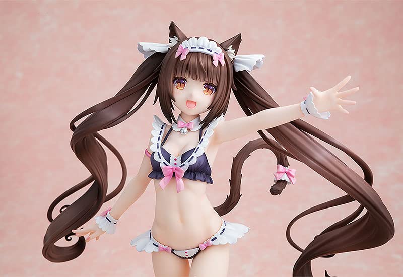 KDcolle Nekopara Chocola Maid Swimsuit Ver. 1/7 Plastic Figure KK14051 Kadokawa_9