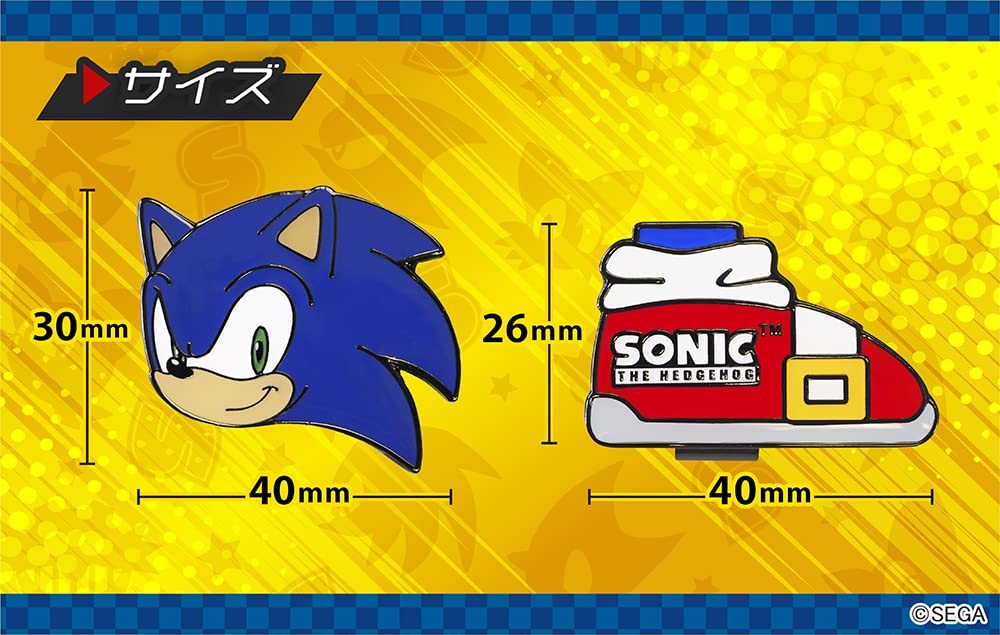 M.I.N.D. Sonic the Hedgehog Golf Marker H30xW40mm Magnet ‎SHM001 Game Character_4