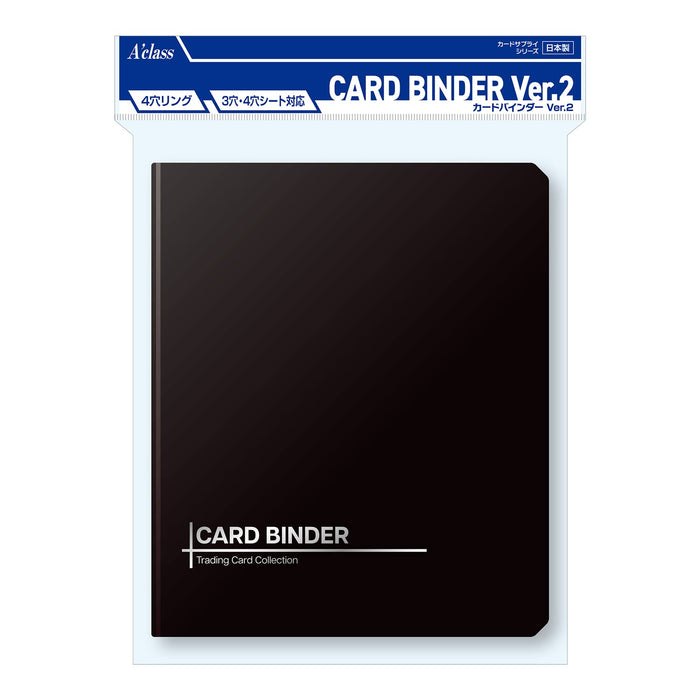 A'class Card Binder Ver.2 Black One Size 370891 for 3 & 4 hole Sheet H310xW260mm_1