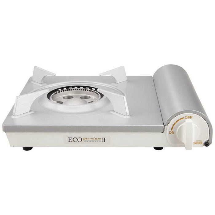 Iwatani Gas Cassette Stove Cassette Foo Eco Premium 2 CB-EPR-2 Silver White NEW_2