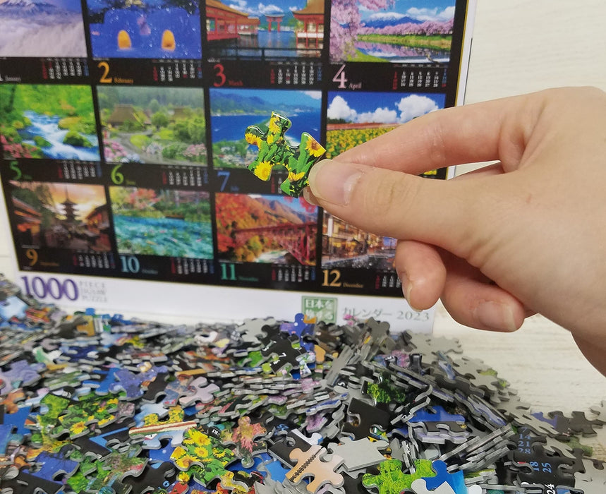 Beverly 1000pc Jigsaw Puzzle Travel Japan Calendar 2023 (49x72cm) 31-541 NEW_3