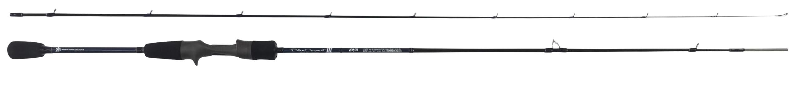 YAMAGA Blanks Blue Current III 69/B Baitcasting Rod Titanium, SiC 2070mm Black_1