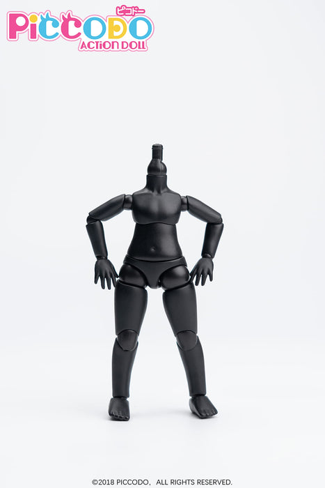 PICCODO BODY8 PLUS Deformed Action Doll Body PIC D003PB Pure Black H95xW40xD12mm_2