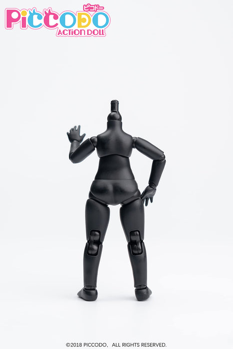 PICCODO BODY8 PLUS Deformed Action Doll Body PIC D003PB Pure Black H95xW40xD12mm_3