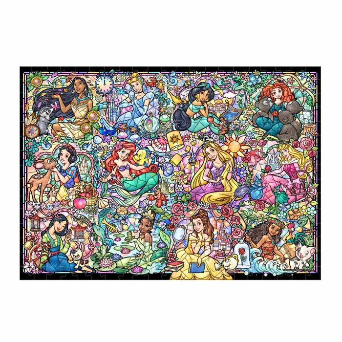 Tenyo Disney Princess Collection Stained Glass 300 Piece Puzzle D-300-057 NEW_1