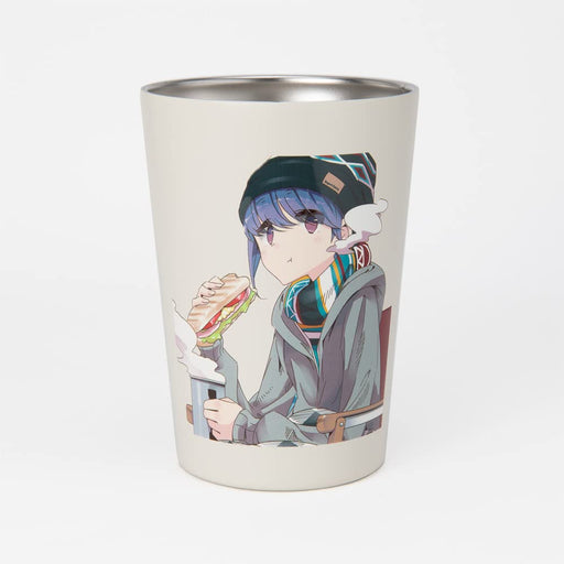 Hobby Stock Laid-Back Camp 2-Way Tumbler Shima Rin 450ml Stainless Steel NEW_2