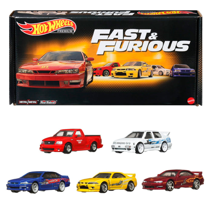 MATTEL Hot Wheels FAST & FURIOUS Premium Bundle Set of 5 Packs HKF08 Diecast NEW_1