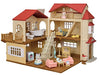 Sylvanian Families Big house red roof deluxe secret room Home House 22-RZ NEW_1