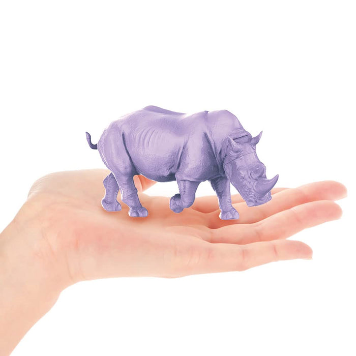 KAIYODO ART PLA Zookeeper & White Rhino Set Unpainted Plastic Model Kit AP006_7