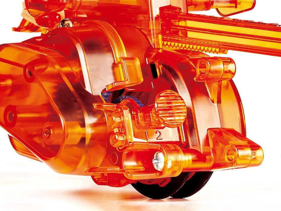 Tamiya Fun Work Series No.251 Rubber-Powered 3-Wheel Car Kit 70251 Orange NEW_3