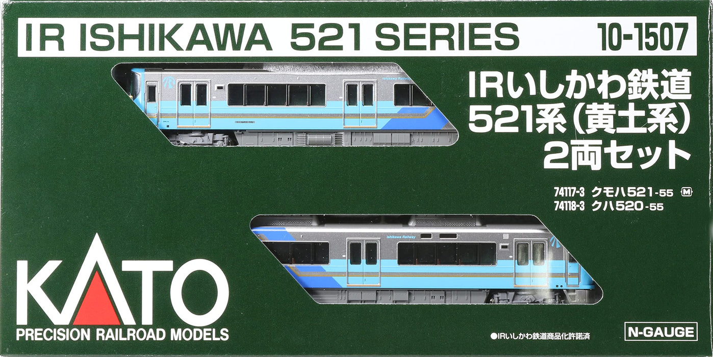 KATO N Gauge IR Ishikawa Railway 521 Series Loess 2-Car Set 10-1507 Model Train_2