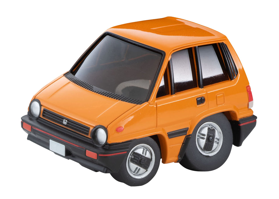 TOMYTEC Choro Q Q's QS-06a Honda City R Orange 323532 Miniature Action Car NEW_1