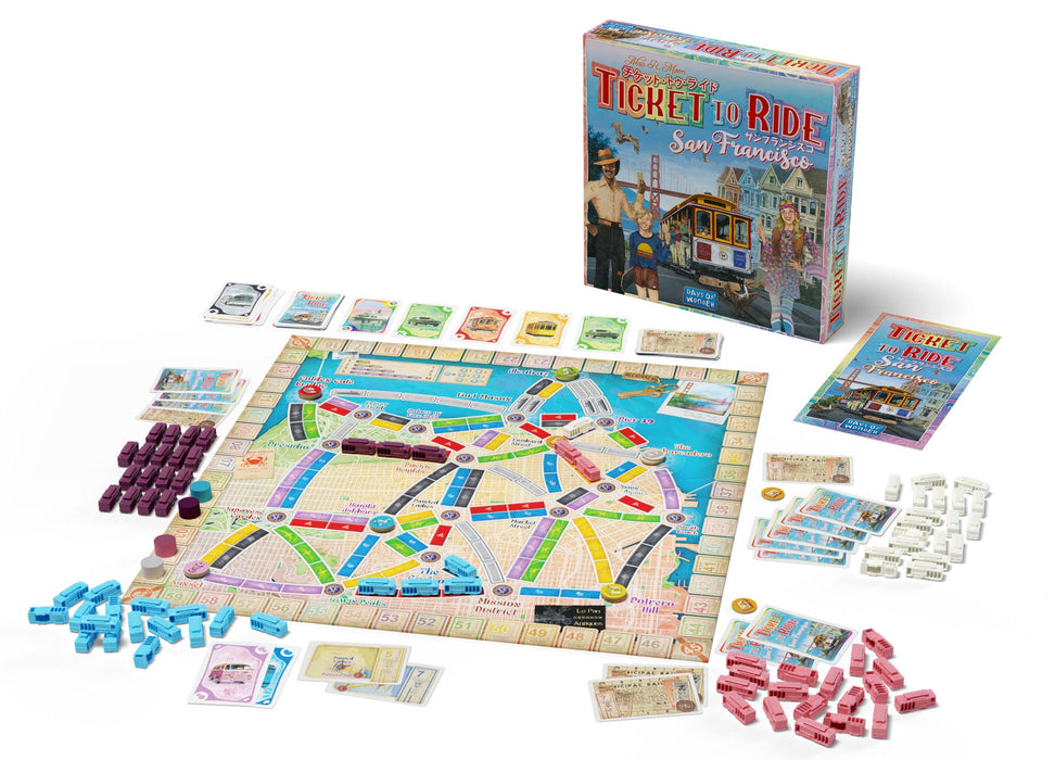 Hobby Japan Board Game Ticket to Ride San Francisco for 8+ 2-4 people Japanese_2