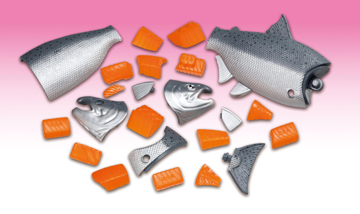Megahouse Special King Salmon Puzzle Buying Whole Fish Sushi 3D puzzle ‎MGH51710_6