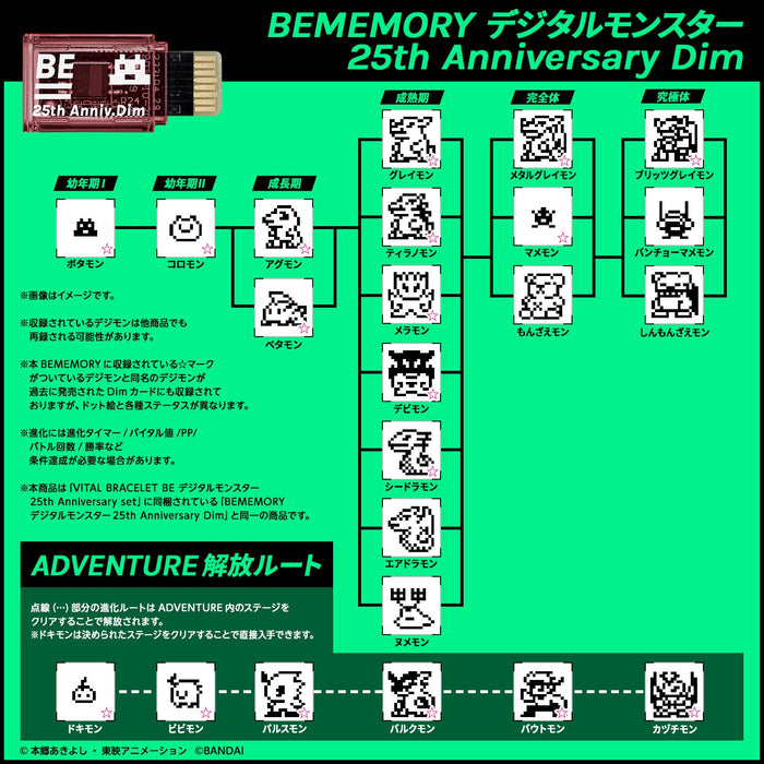 Vital bracelet Be Memory Digital monster 25th Anniversary Dim Digimon ‎NT86146_4