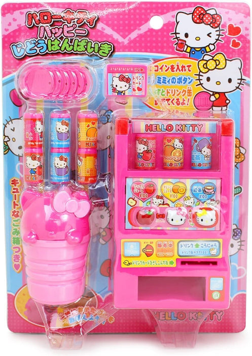 Onoeman Hello Kitty Plastic Toy Vending Machine with Coins, Juice, Trash Can NEW_2