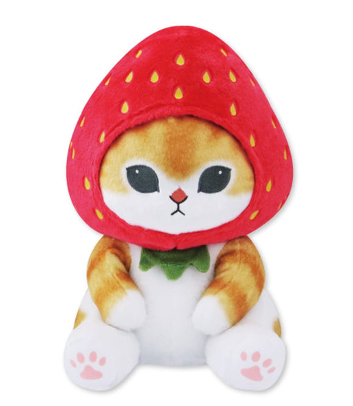 Taito Mofusand Fruits Nyan Strawberry Cat BIG Plush Doll 30cm Polyester NEW_1