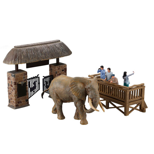 Kaiyodo ART PLA Tourists and African Elephant Set 1/35 Plastic Model Kit AP010_1