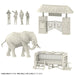 Kaiyodo ART PLA Tourists and African Elephant Set 1/35 Plastic Model Kit AP010_2