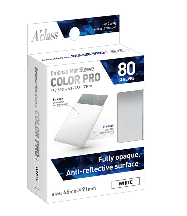 A'class Emboss Mat Sleeve COLOR PRO Zarazara Mat Sleeve PRO for 63x88mm Cards_1