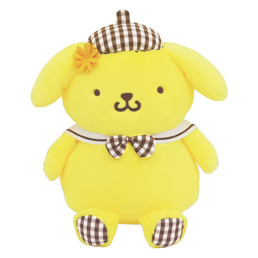 Sanrio PomPomPurin Gingham Angel Plush Doll 180049-23 H23xW21xD18cm Polyester_1