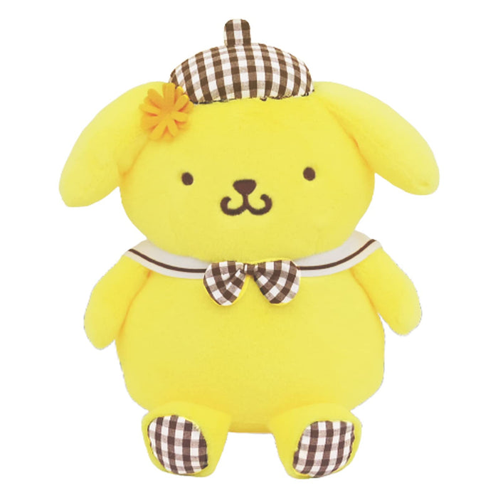 Sanrio PomPomPurin Gingham Angel Plush Doll 180049-23 H23xW21xD18cm Polyester_1