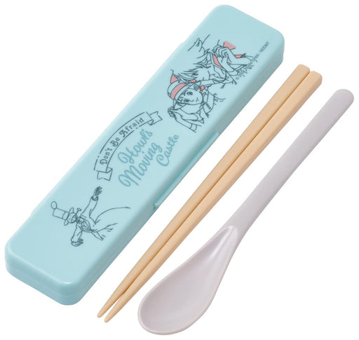 Skater Howl's Moving Castle Lunch Chopsticks Spoon cutlery Set CCS3SAAG-A NEW_1