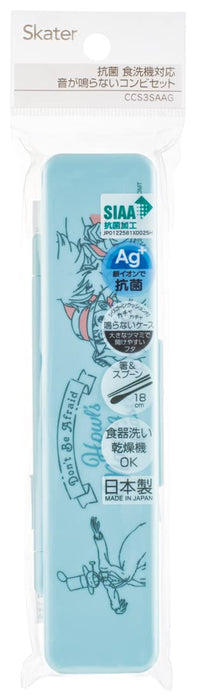 Skater Howl's Moving Castle Lunch Chopsticks Spoon cutlery Set CCS3SAAG-A NEW_4