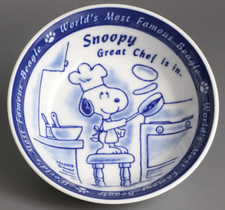 Shimizu Ceramics Cooking Snoopy bowl set of 2 Made in Japan Microwave Safe NEW_1