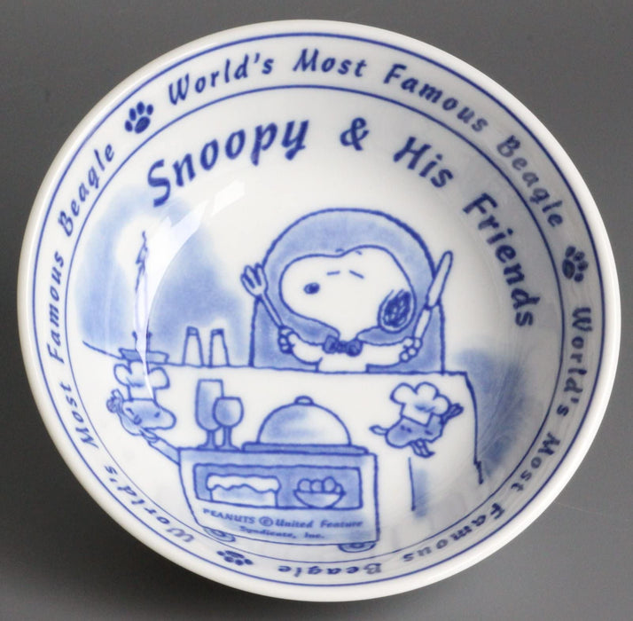 Shimizu Ceramics Cooking Snoopy bowl set of 2 Made in Japan Microwave Safe NEW_2
