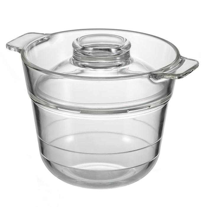 HARIO Ichizenya 0.5 to 1 cup microwave in 10 minutes rice cooker XRCP-1 clear_1