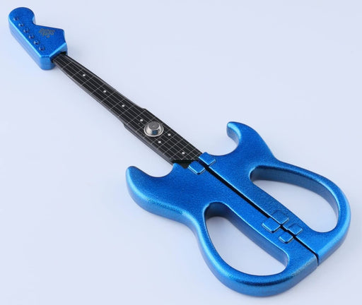 Nikken cutlery Guitar scissors SekiSound metallic blue SS-35MB with Stand in Box_2
